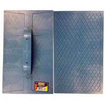 Desempenadeira pvc estriada 18x30cm azul - thompson