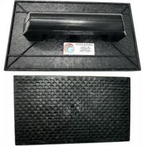 Desempenadeira Pvc Giraldi 16X28 Corrugada Preta