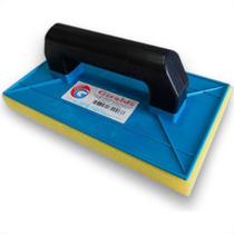 Desempenadeira Pvc Giraldi 18X30 Com Espuma Azul Desempenadeira Pvc Giraldi 18X30 Com Espuma Azul
