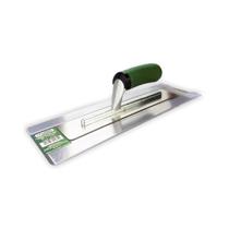 Desempenadeira Super Flex Nauber 36 x 11cm Aço Inoxidável Para Massas Argamassas Piso Teto Parede Pedreiros Pintores Profissional