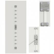 Desempenador Embutido para Portas de Madeira/MDF Modelo 900 Cinza 2 unidades Base Componentes