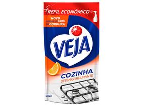 Desengordurante Veja Veja Cozinha Sachê Cremoso - Laranja Refil 400ml