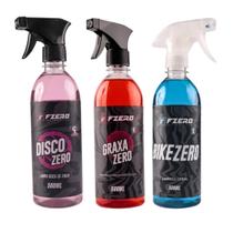 Desengraxante graxa zero + disco zero + bike zero fzero