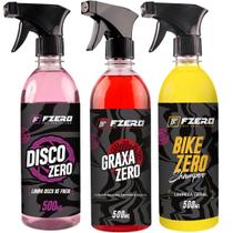 Desengraxante graxa zero + disco zero + bike zero fzero