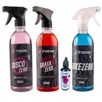 Desengraxante graxa zero, disco zero, shampoo bike zero, lubrificante fric zero cera fzero