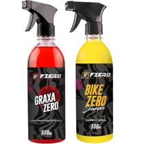 Desengraxante graxa zero + shampoo bike zero fzero