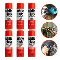 Desengripante Lubrificante Spray 300ml White Lub 6 Unidades