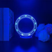 Desenho animado de anime colorido Night Light Stargate USB para crianças