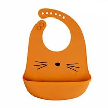 Desenho animado Impermeável Silicone Macio Bebê Bibs Ajustável Criança Food Catcher Roll up Pocket Feeding Stuff Apron - 7