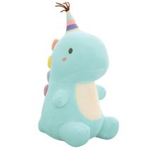 Desenho animado macio dinossauro brinquedo de pelúcia lombar para trás almofada 3d travesseiro presente criativo 23cm Desenho animado macio dinossauro brinquedo de pelúcia lombar para trás almofada 3d travesseiro presente criativo 23cm