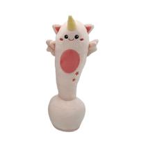 Desenho de boneca de pelúcia de unicórnio de 33 cm em algodão e pelúcia