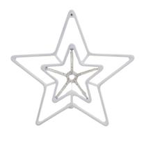 Desenho Estrela Colorida 5 Pontas Duplas Snowfall 60cm 110v Desenho Estrela Colorida 5 Pontas Duplas Snowfall 60cm 110v