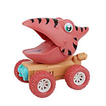 Desenho infantil Elastic Dinosaur Pull Back Car 3-9 Anos Brinquedo de menino e menina