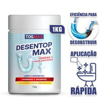 Desentop Max 1kg: Desobstrução Vaso e Tubulações - Togmax
