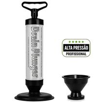 Desentupidor Alta Pressão Ar Turbo Multiuso Cano Pia Vaso Ralo Banheiro Cozinha Sucção Forte Desentope Rápido Em Segundo Desentupidor Alta Pressão Ar Turbo Multiuso Cano Pia Vaso Ralo Banheiro Cozinha Sucção Forte Desentope Rápido Em Segundo
