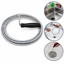 Desentupidor de cano 3 metros mola flexivel aco para pia ralo tanque esgoto tubulacao cozinha banheiro manual Desentupidor de cano 3 metros mola flexivel aco para pia ralo tanque esgoto tubulacao cozinha banheiro manual
