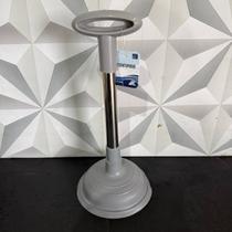 Desentupidor de pia de borracha com cabo de inox grande para cozinha banheiro multiuso de desentupir pias vaso cabo long Desentupidor de pia de borracha com cabo de inox grande para cozinha banheiro multiuso de desentupir pias vaso cabo long