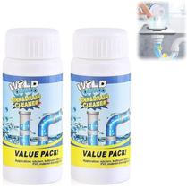 Desentupidor de ralos Plresen Wild Tornado em pó, 2 unidades, 110 g Desentupidor de ralos Plresen Wild Tornado em pó, 2 unidades, 110 g
