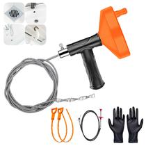 Desentupidor de ralos tipo mola Launary 10 m, resistente, para desobstrução pesada Desentupidor de ralos tipo mola Launary 10 m, resistente, para desobstrução pesada
