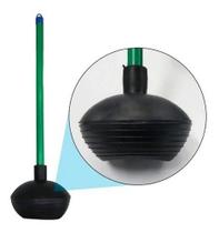 Desentupidor De Vaso Sanitário De Borracha Cabo Madeira 60cm