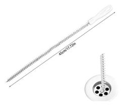 Desentupidor E Escova De Limpeza De Ralo E Pia Pentech Cor Branco 45cm