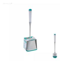 Desentupidor Escova Sanitária Banheiro Privada Com Dispenser Suporte Liquido Desinfetante Flashlimp