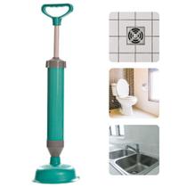 Desentupidor Manual Bomba Alta Pressão Sanitário Vaso Banheiro Pia Multiuso Tanque Ergonômic - Wincy