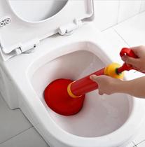 Desentupidor Manual de Alta Pressão, 150mm, Tipo Bomba de Sucção para Pia, Vaso, Ralo e Esgoto