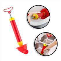 Desentupidor Manual De Vaso Sanitário Tipo Bomba Alta Pressão Sucção Para Pia Ralo Cano Esgoto