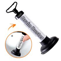 Desentupidor Manual Pistão De Alta Pressão Para Pia Cubas Cano Tanque e Vasos Multiuso Super Eficiente