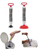 Desentupidor Para Vasos Sanitários Ralos Pia Vácuo 2 em 1