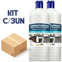 Desentupidor Pias e Vasos Sanitários StartPro 1L 3 unidades