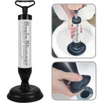 Desentupidor Vaso Alta Pressao Ar Semi Profissional Manual Sanitario Pia Cano Dreno Bomba Succao