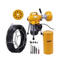 Desentupidora de Fossa Potente Eletrica 390W com 16 Metros de Cabo