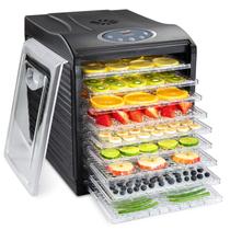 Desidratador de alimentos Ivation 9 Tray 600W com temporizador e termostato