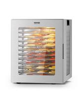 Desidratador de alimentos VEVOR 12 bandejas de aço inoxidável 850W 24h Timer