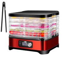 Desidratador de alimentos VIVOHOME Electric 400W 5 bandejas 48H Timer Red