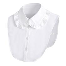 Design charmoso de gola falsa com borda de pétala para mulheres e meninas Design charmoso de gola falsa com borda de pétala para mulheres e meninas