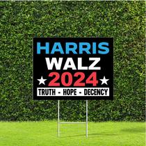 Design de cartaz de campanha ThatSign Truth Hope Decency 2024 Kamala Harris/Tim Walz Design de cartaz de campanha ThatSign Truth Hope Decency 2024 Kamala Harris/Tim Walz