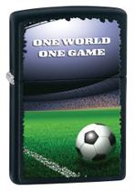 Design de futebol americano mais leve Zippo Classic Black Matte Design de futebol americano mais leve Zippo Classic Black Matte