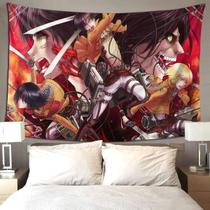 Design de mangá anime Tapestry Attacks On Titans 100x150cm Design de mangá anime Tapestry Attacks On Titans 100x150cm