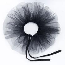 Design de tule gótico com gola falsa para mulheres e meninas