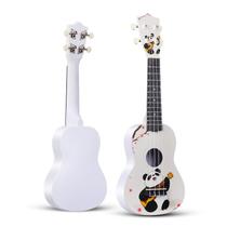 Design de ukulele Panda para crianças Soprano 54 cm com cordas de nylon