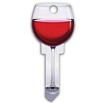 Design de vinho tinto Key Blank Lucky Line SC1 House Key