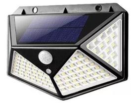 Design Premium: Luminária Solar 100 Leds Sensor Jardim À