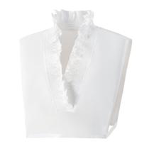 Design removível de gola falsa com decote em V para mulheres e meninas