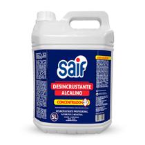 Desincrustante Alcalino Concentrado Saif 5L, Desincrustante Líquido Profissional Concentrado De Uso Geral, Azul, Automot