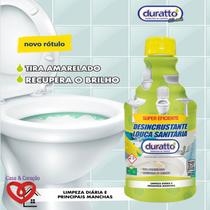 Desincrustante para vaso sanitário encardido, limpador de louças 500 ml Duratto Desincrustante para vaso sanitário encardido, limpador de louças 500 ml Duratto