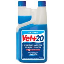Desinfetante Bactericida Concentrado Vet+20 Lavanda - 1 Litro