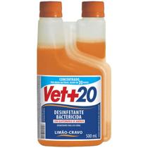 Desinfetante Bactericida Concentrado Vet20 Limão Cravo 500 ml Desinfetante Bactericida Concentrado Vet20 Limão Cravo 500 ml